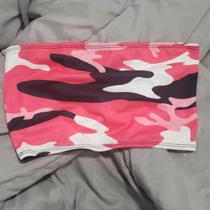Pink Camo Bandeau